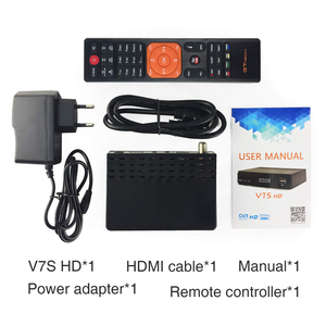 2019 nuovo V7S HD FTA DVB-S2 aggiornare V7 HD ricevitore tv satellitare per la condivisione di rete. - Product Image 3