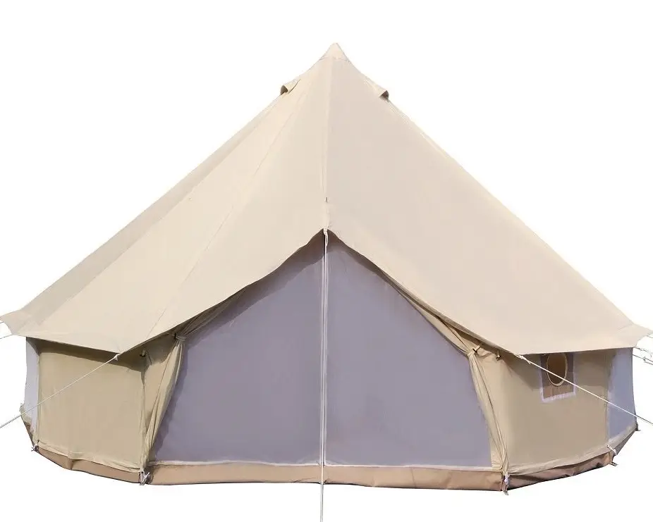 Toile de Camping de luxe en polycoton, grande taille, imperméable, tente tipi, yourte mongole