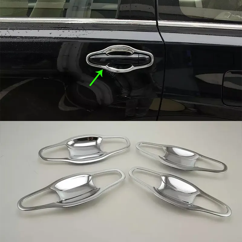 Accessori Per auto Decorazione Esterna ABS Chrome Maniglia di Portello Bowl Copertura Trim Per Toyota HIGHLANDER 2018