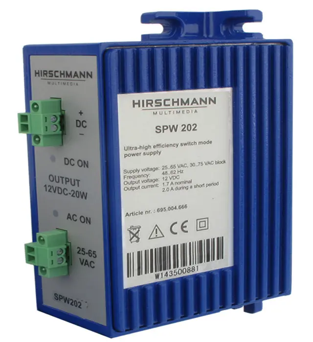 Hirschmann SPW202 Article number 695004666 switch mode power supply
