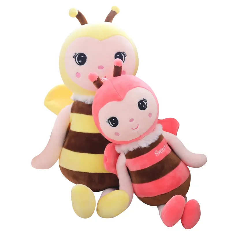 GRAVIM-abeja de peluche personalizada para niños, juguete de miel