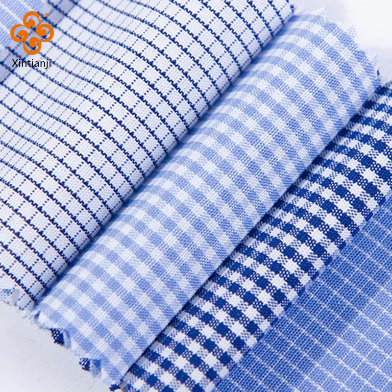 Cổ phiếu 100% cotton shirting vải bán buôn