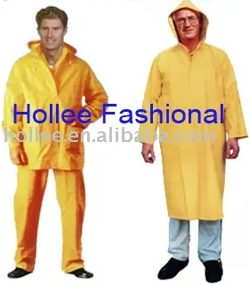 Chubasquero industrial para hombre, traje amarillo de Pvc para lluvia