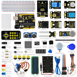 2017 Nova Keyestudio Super Starter Kit com UNO R3 Aprendizagem <span class=keywords><strong>2x16</strong></span> <span class=keywords><strong>LCD</strong></span> + PDF para Arduinos starter - Product Image 1