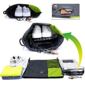 Bolsa de gimnasio deportiva con cordón de dibujo personalizado, impermeable, de poliéster, para natación - Product Image 5