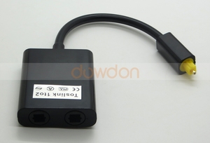 <strong>1</strong> in to <strong>2</strong> Out Fiber Optic <strong>Splitter</strong> Toslink Digital Optical <strong>Audio</strong> <strong>Splitter</strong> Adapter - Product Image 4