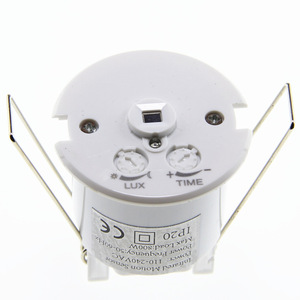 Interruptor de luz infravermelho <span class=keywords><strong>PIR</strong></span> ajustável montado no teto de superfície embutida