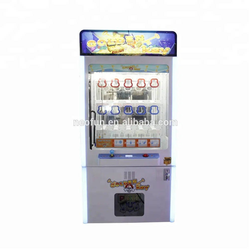 Goldener Schlüssel/billiger Schlüssel Hauptpreis Verkaufs automat Münz betriebene Arcade-Kran Kralle Preis spiele zum Verkauf