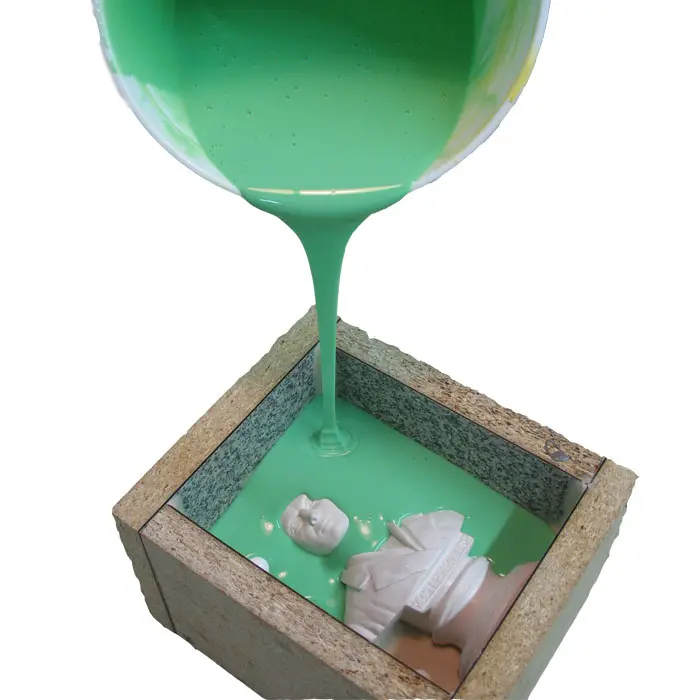 Caucho de silicona de curado rápido de poliuretano líquido para la fabricación de moldes de estatuas de yeso