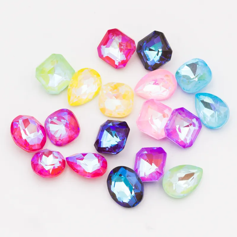 Xichuan-varios colores de la serie MI, cristales K9 de alta calidad, varios formas, suministros de nail art, accesorios de diamantes de imitación