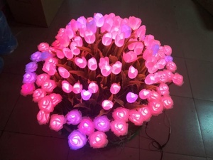 Zhongshan 220V RGB Diwali <strong>Led</strong> Rose Flower Wedding Park Christmas Decoration Light - Product Image 6