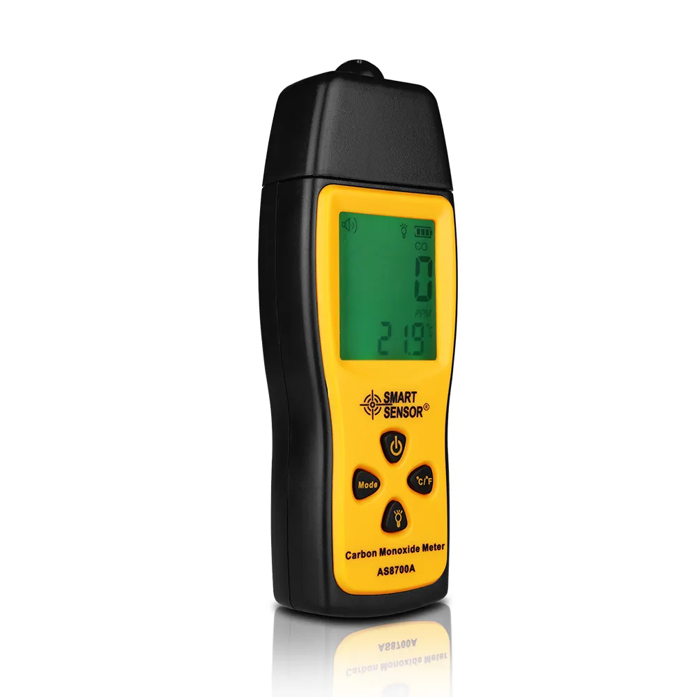 CO Gas Monitor AS8700A 1〜1000 ppm Carbon Monoxide Alarm Portable Carbon Monoxide Detector