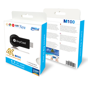 Support Google Chrome Anycast M100 Wireless Screen Mirroring Dual Core H.265/HEVC <strong>Decoder</strong> HD TV Stick WiFi Display Dongle - Product Image 6