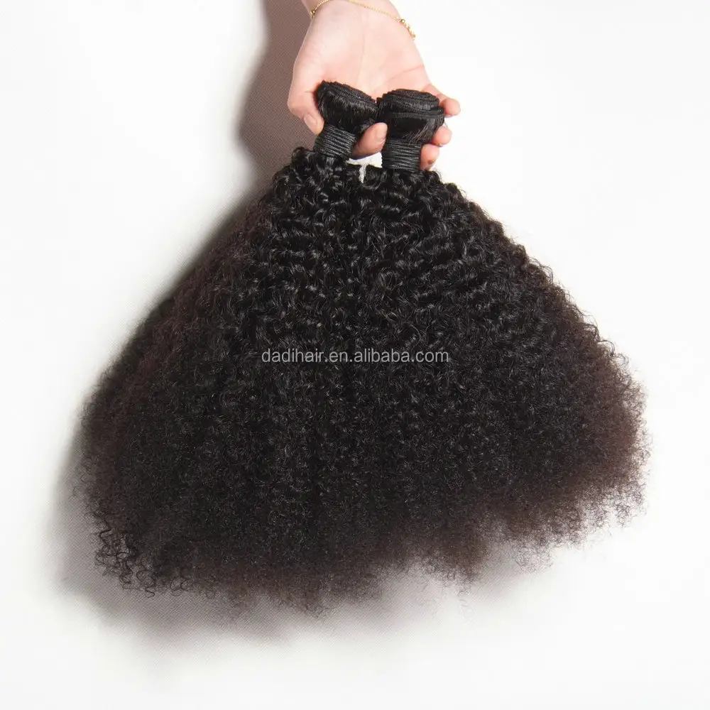 Atacado 7A 8A 9A Grau Grande Estoque Virgem Brasileiro Do Cabelo Humano Weave Bundles Afro Kinky Curly Cabelo em xuchang fábrica