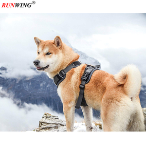 Runwing 主动狗安全带易于打开和关闭与前和后皮带附件和控制手柄没有拉训练