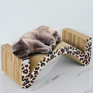 Icle מותג-קוריאה נמר מותאם אישית גלי נייר <span class=keywords><strong>Catnip</strong></span> חתול ספק קרטון חתול גרדן ב חתול Toys-ic-0064-Big M צורה