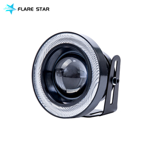 3.5英寸发光二极管角眼雾灯，带COB DRL <span class=keywords><strong>12v</strong></span>行车灯，适用于4X4越野车的防水发光二极管雾灯