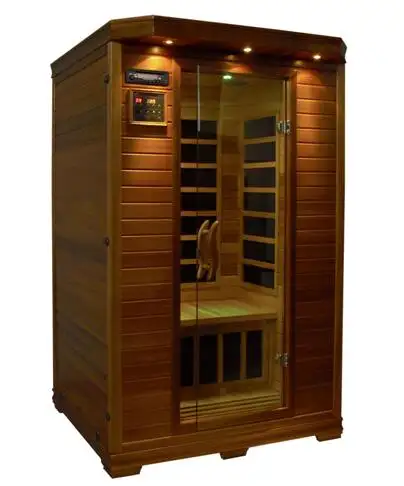 Riscaldatore a carbone per Sauna a infrarossi modello di Design per interni in legno Hemlock per 2 persone