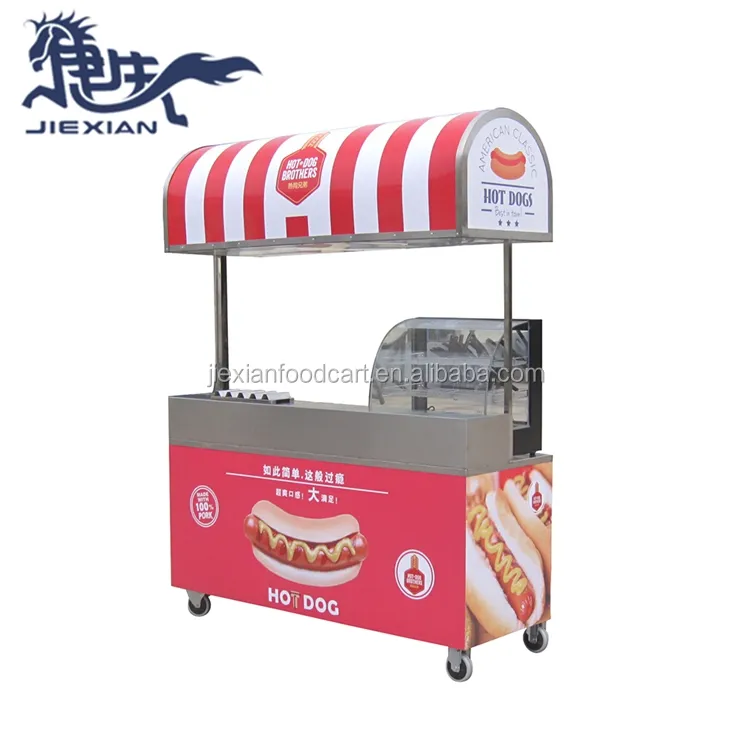 Uovo Torta Hot Dog Carrello Takoyaki Hot Dog Carrello Castagna Hot Dog Cartession rimorchio per la vendita