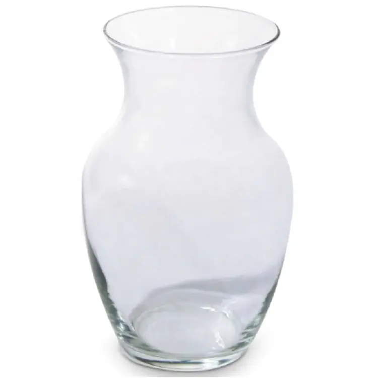 wholesale colorful round shape 20cm tall decorative transparent vase clear cylinder glass flower vases for home decoration