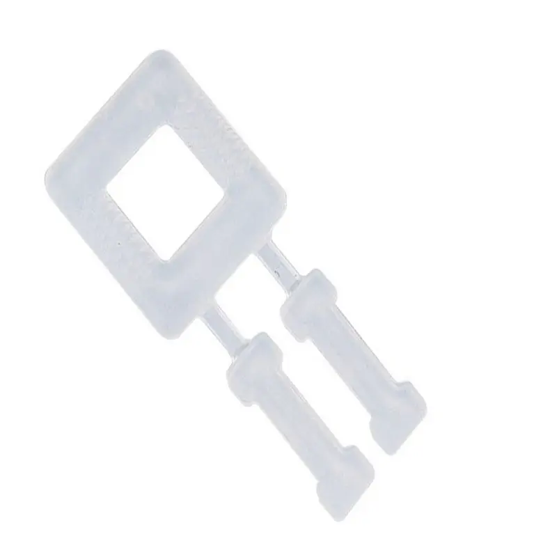 Hebillas de plástico transparente para correa de PP, clips de plástico para cinta de PP, color blanco, 15 mm