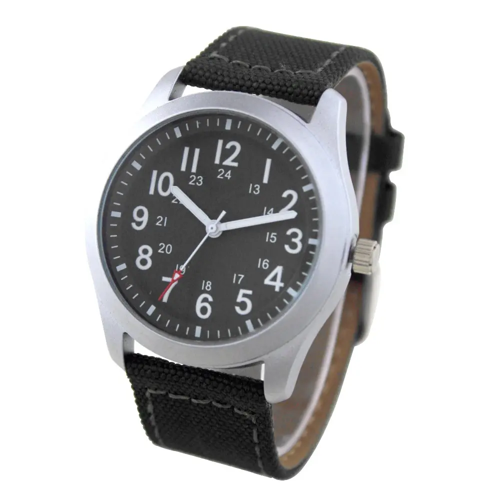 FT1336_GR Tiener Nylon Band Quartz Man Lage Prijs Merk Horloge
