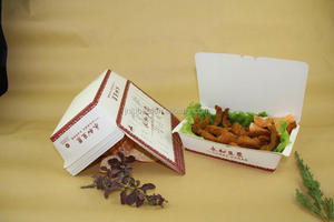 Disposable Paper Take <strong>Away</strong> Lunch <strong>Box</strong> with test Report - Product Image 5