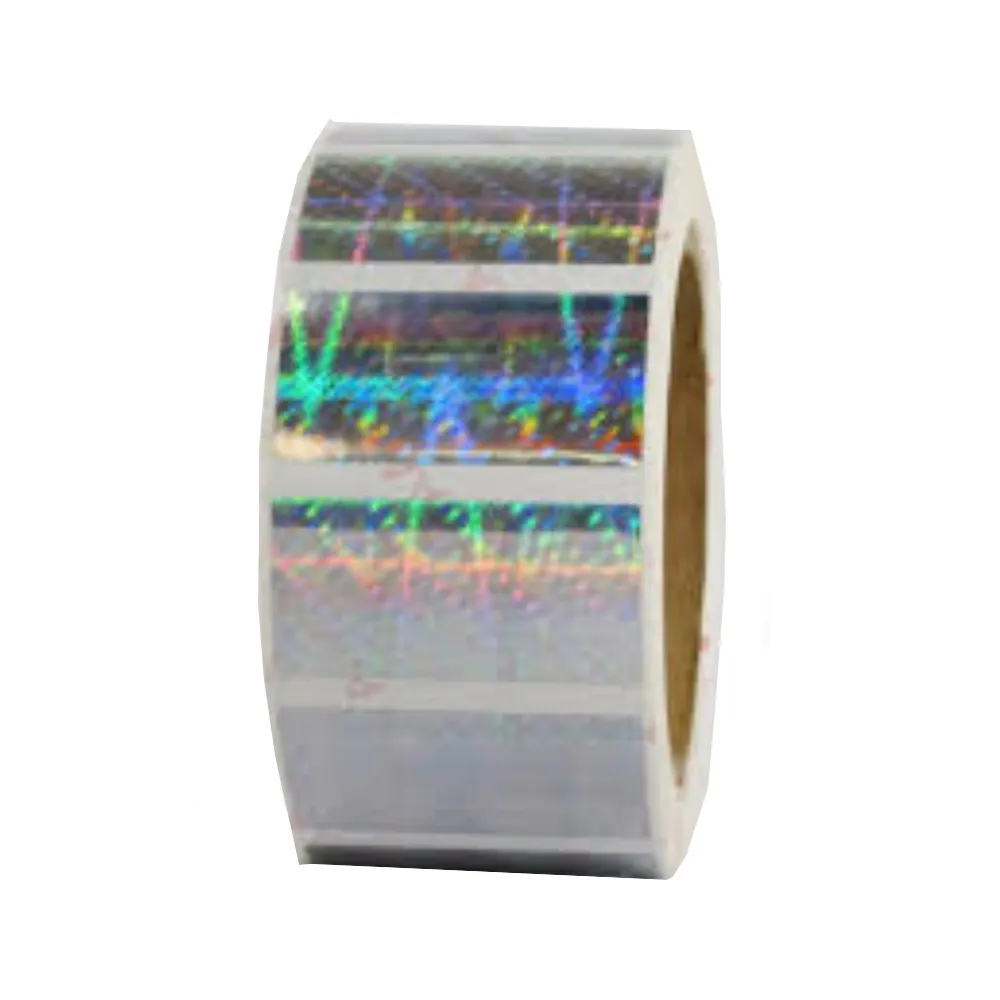 Heißer verkauf fabrik farbe druck rolle self adhesive sicherheit label aufkleber custom hologramm overlays aufkleber etiketten