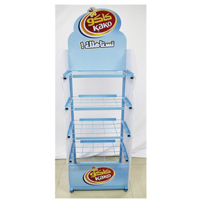 Özel baskı süpermarket patates cipsi ekmek bisküvi somun ekmek aperatifler şeker perakende zemin çikolata ekran rafları - Product Image 1