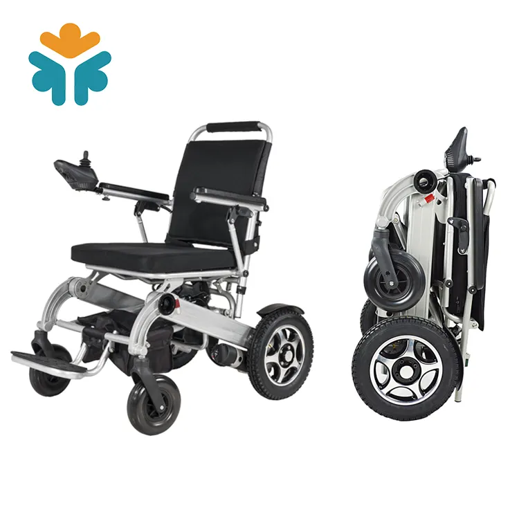 Light Compact Folding Traveling Portable Aluminum Electric Wheelchair