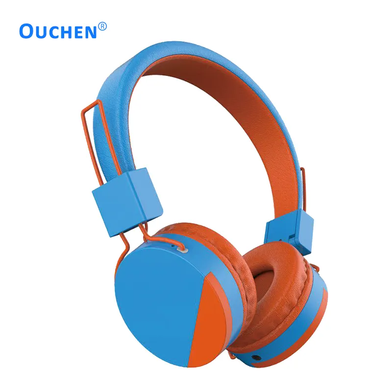 Mini fone de ouvido estéreo dobrável, fone de ouvido de metal com design colorido de 3.5mm, melhor som, oem para crianças