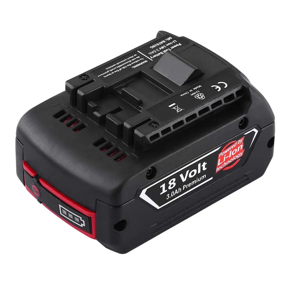 Batterie Lithium de remplacement, 18V, 3,0 ah, 4,0 ah, 5,0 ah, pour perceuse sans fil Boschs, pour outils électriques