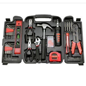 129 pcs 专业塑料盒存储包装家用通用家用维修手工具套装 DIY 工具箱套装 - Product Image 2