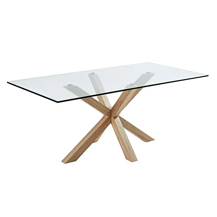 Moderno nuevo modelo, mueble de salón, mesa de comedor de cristal