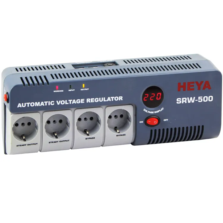 SRW European Socket Relay Control 500VA AC Spannungs regler Stabilisatoren AVR