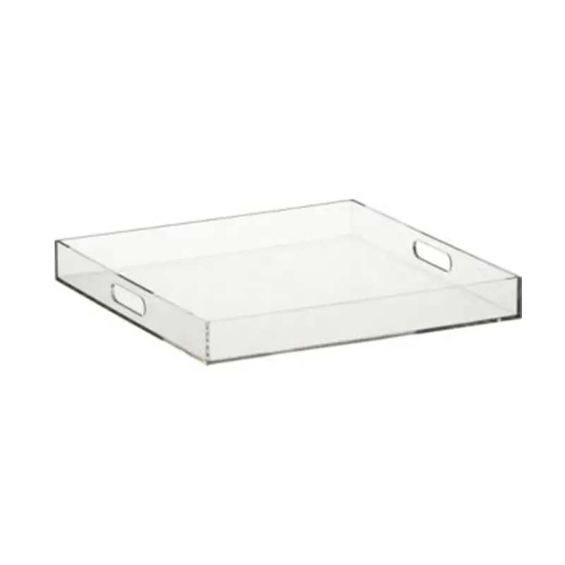 High quality RECTANGLE acrylic food serving tray TRAY15