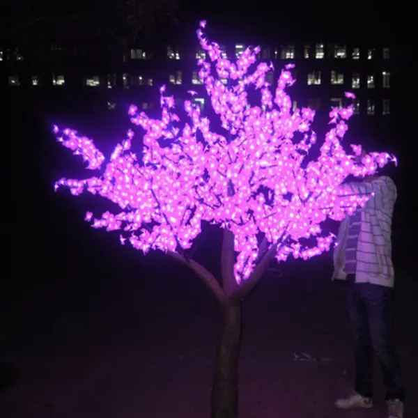 Cerisier artificiel LED, décoration pour l'extérieur, CE/RoHS, livraison gratuite