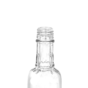 微型花式饮水瓶50毫升迷你方形威士忌酒瓶玻璃 - Product Image 6
