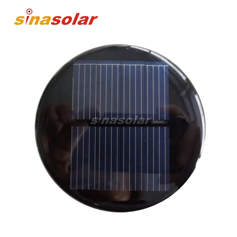 गर्म बिक्री 2V 150mA Polycrystalline 0.3W छोटे मिनी दौर Epoxy राल Encapsulation के सौर पैनल के लिए इलेक्ट्रॉनिक