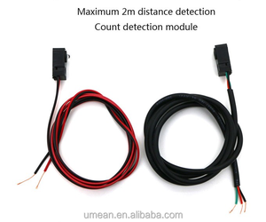 Detección de distancia de 2 metros, sensor fotoeléctrico infrarrojo, módulo de detección de conteo, distancia de interferencia