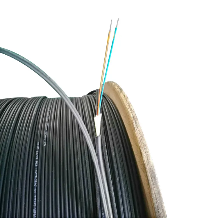 FTTH drop g652d g657a corning cable de fibra óptica para exteriores