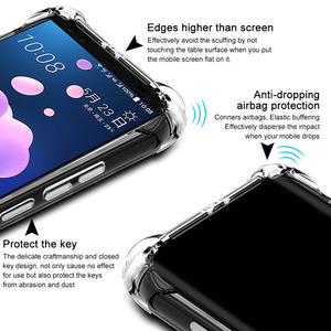 HTC U12 plus出厂价透明tpu手机壳 - Product Image 3