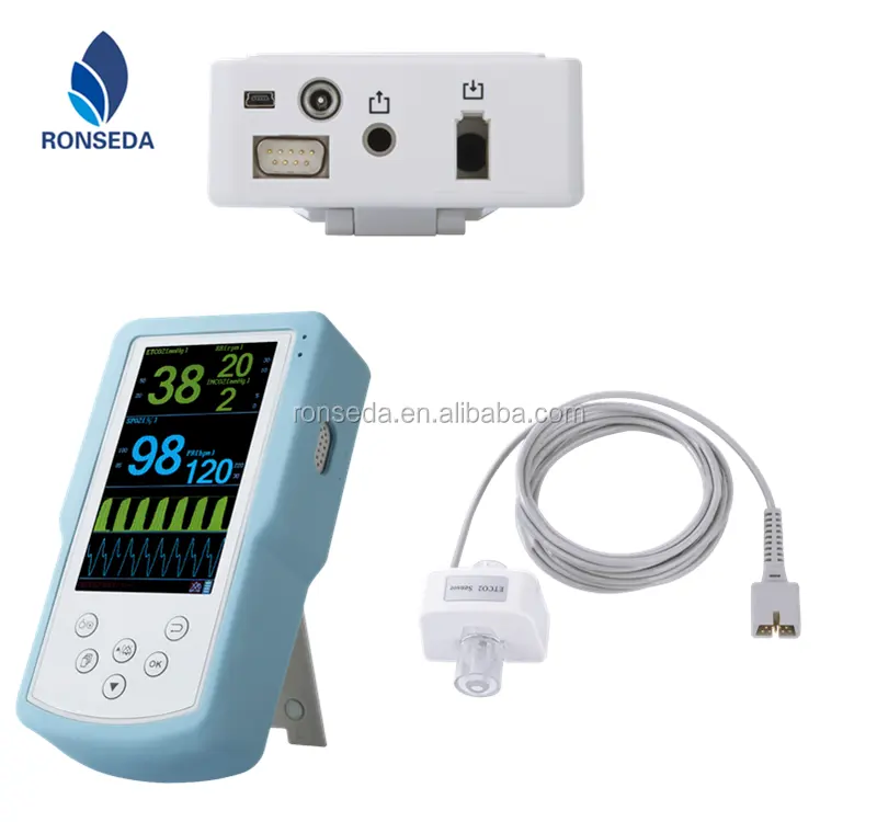 Peralatan medis hewan Monitor ETCO2, peralatan rumah sakit hewan