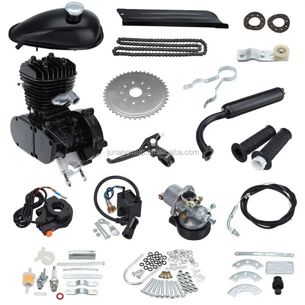 Kit de Motor de 80cc para bicicleta, Motor de bicicleta de 2 tiempos, Kit de Motor de gasolina y Gas