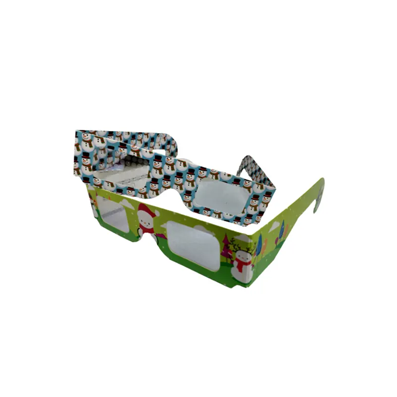 ورق مقوى 3d الألعاب النارية نظارات نظارات انعراج