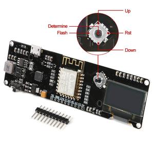 Nodemcu ESP8266 Geliştirme Kurulu WiFi Kiti ile 0.96 inç OLED Ekran Aduino18650 5-12 V 500mA Arduino için ESP8266 nodeMCU