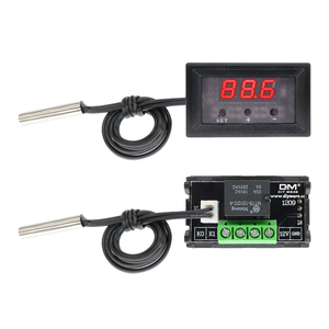 W1209WK Digital LED controlador de temperatura termostato inteligente Sensor de temperatura Junta Módulo 12V DC + impermeable Sensor NTC - Product Image 5