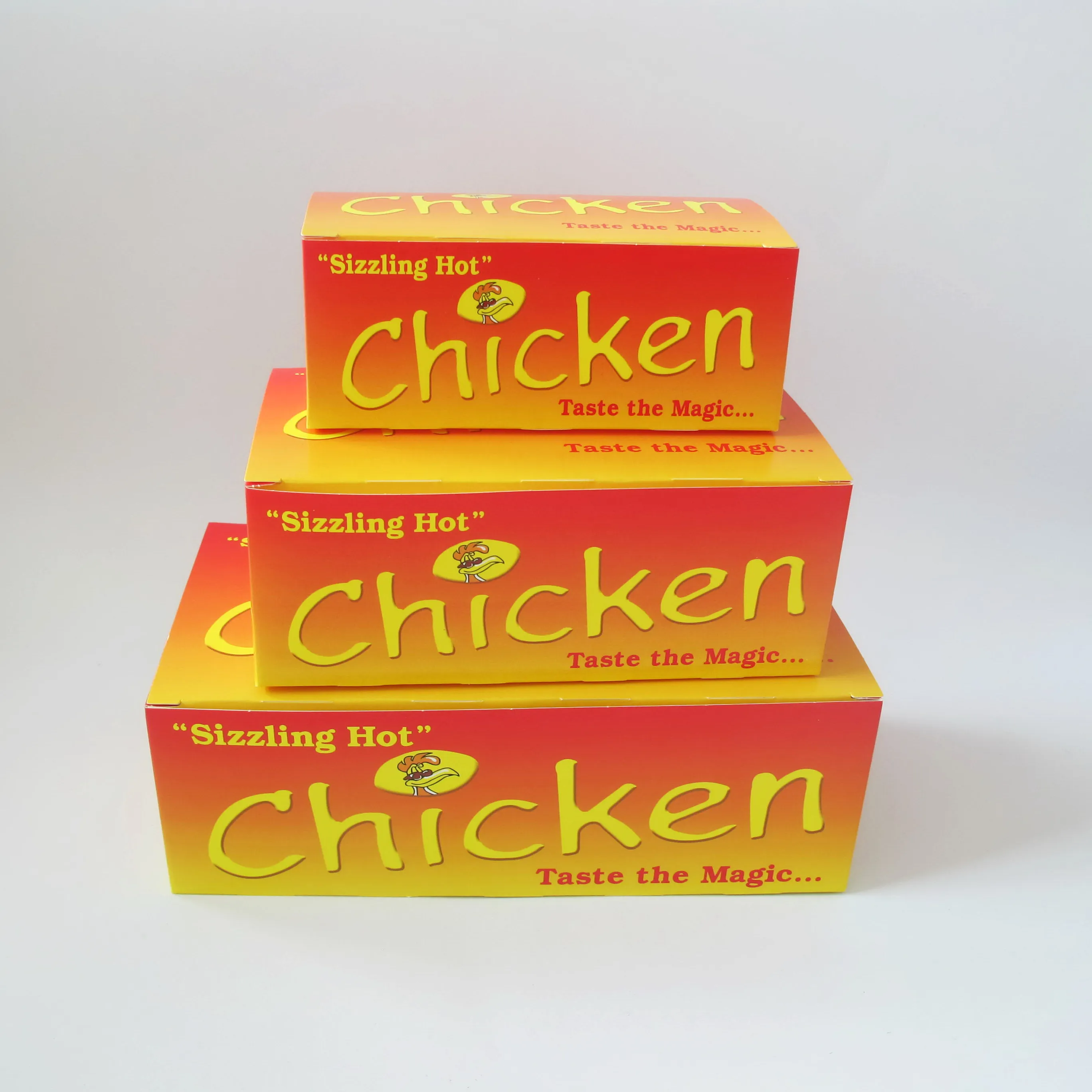 Desechables tablero de marfil KFC caja de pollo
