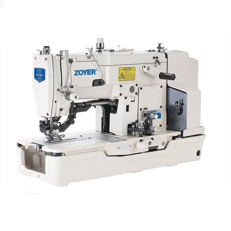 ZY781K zoyer de alta velocidad puntada recta botón agujereado máquina de coser para diferentes de ropa de tela