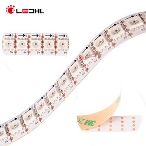 Цифровая гибкая светодиодная лента SK9822/APA102c, 60 светодиодов smd 5050 rgb, Пиксельная Диодная полноцветная декоративная лента управления данными, клейкая лента 3M - Product Image 1